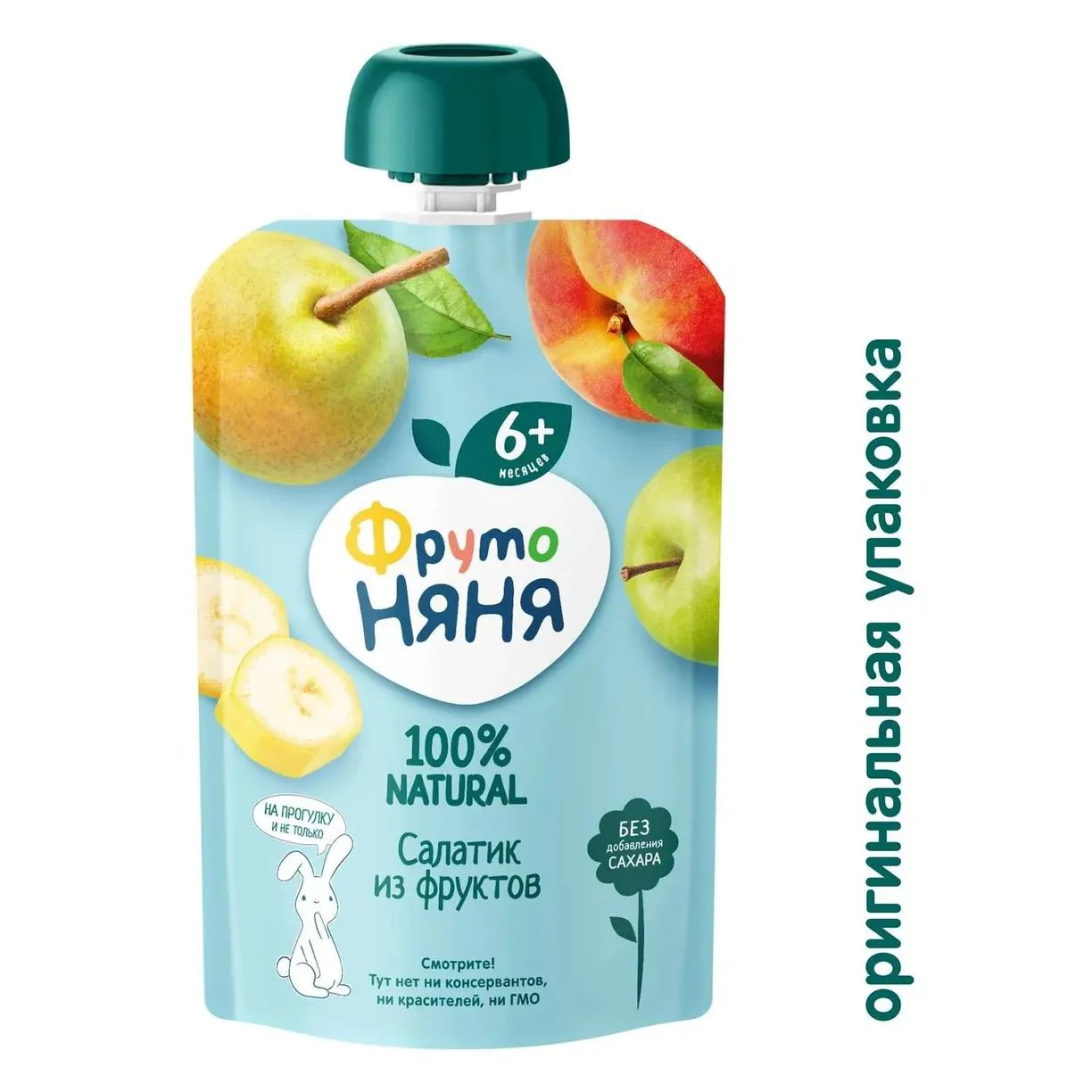 Piure ФрутоНяня Salata din 4 fructe (6+ luni), 90 g