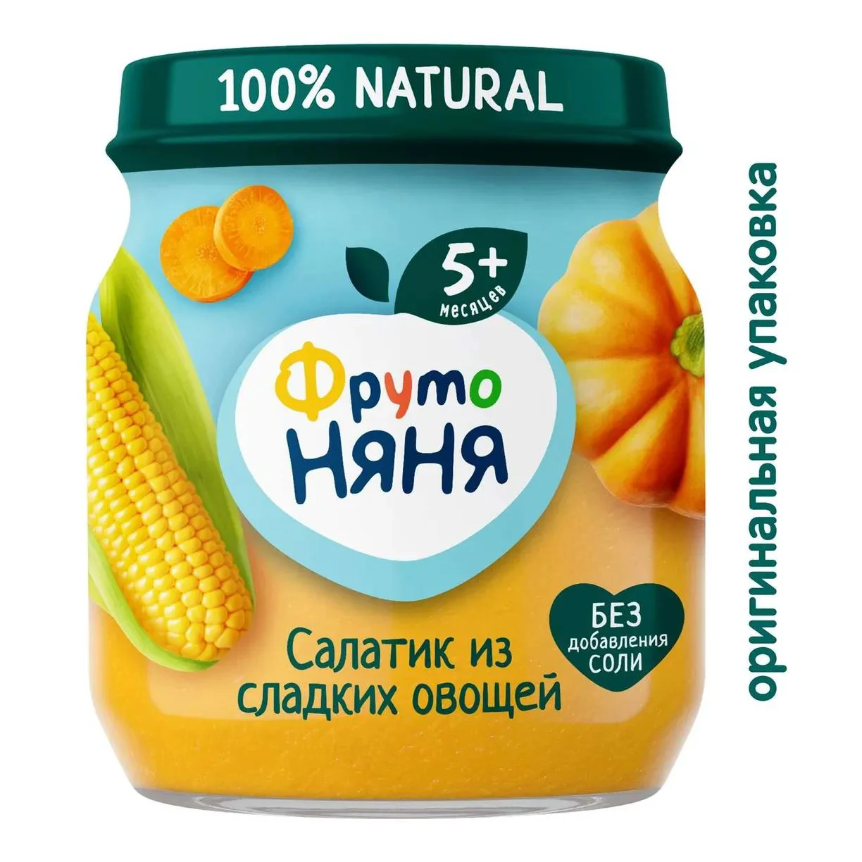 Пюре ФрутоНяня Салат сладкий овощной (5+мес.), 110г foto