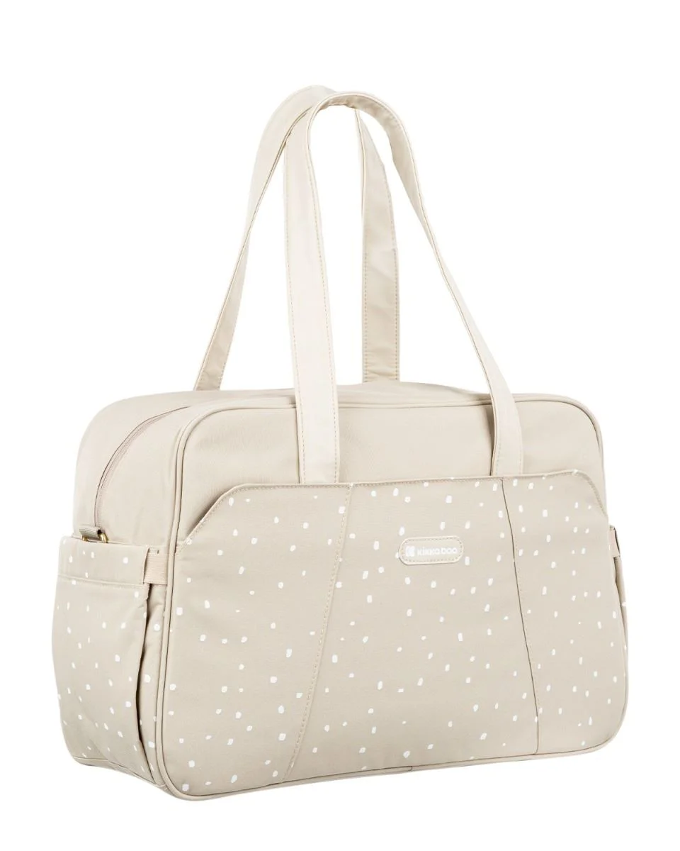 Geanta pentru mame KikkaBoo Chelsea Dots Beige