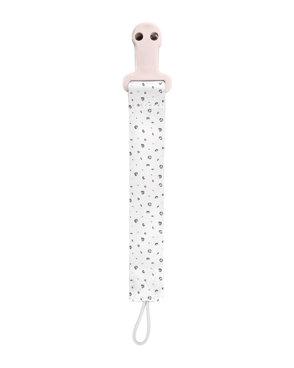 Lantisor pentru suzeta textil KikkaBoo Savanna Pink foto