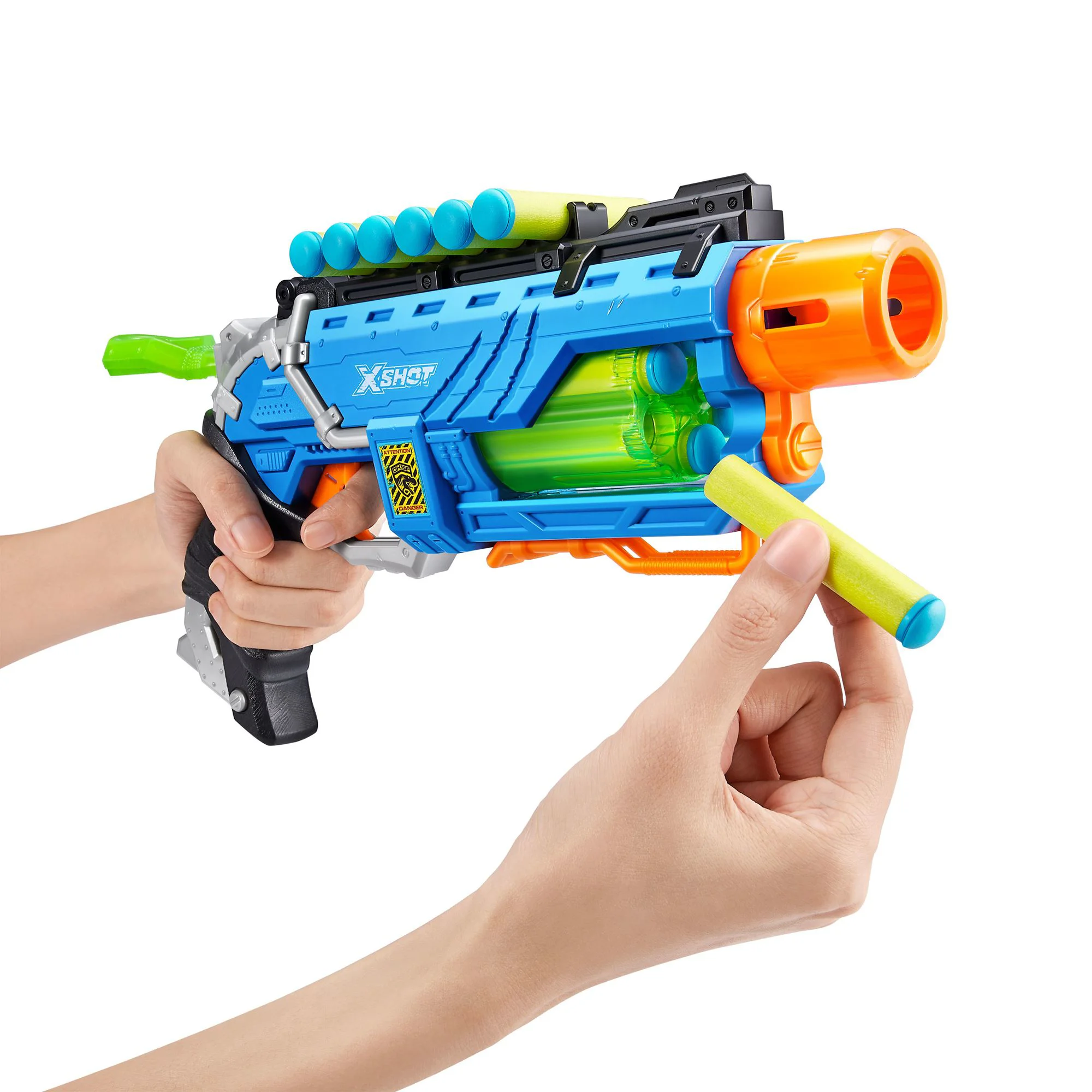 Jucarie Pistol Zuru X-Shot Dino Attack Dino Striker, 16 cartuse