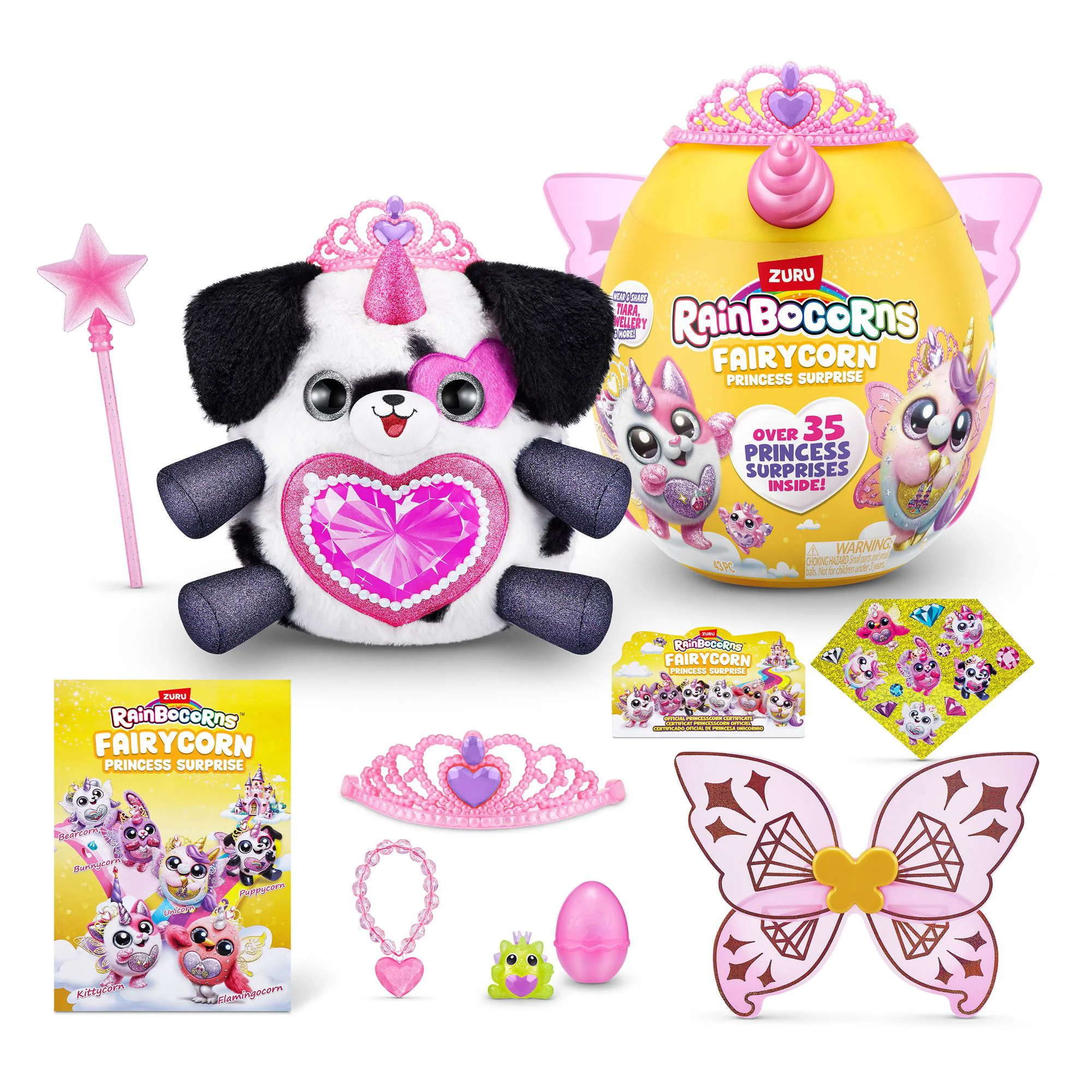 Jucarie de plus surpriza Zuru Rainbocorns Fairycorn Princess S6