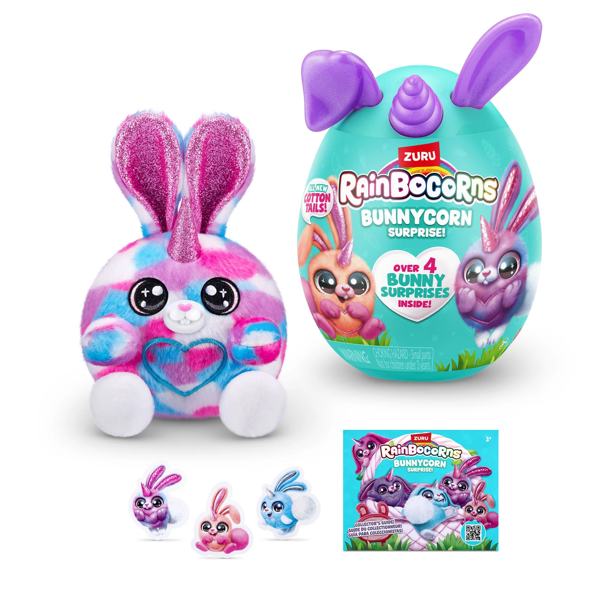 Jucarie de plus surpriza Zuru Rainbocorns Bunnycorn Surprise S2