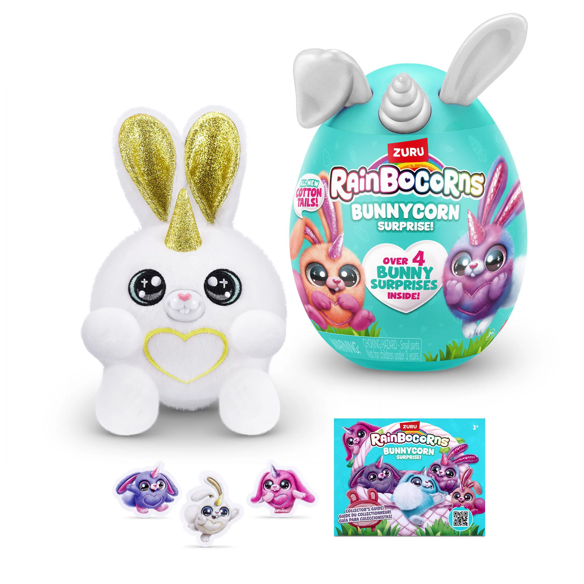 Jucarie de plus surpriza Zuru Rainbocorns Bunnycorn Surprise S2