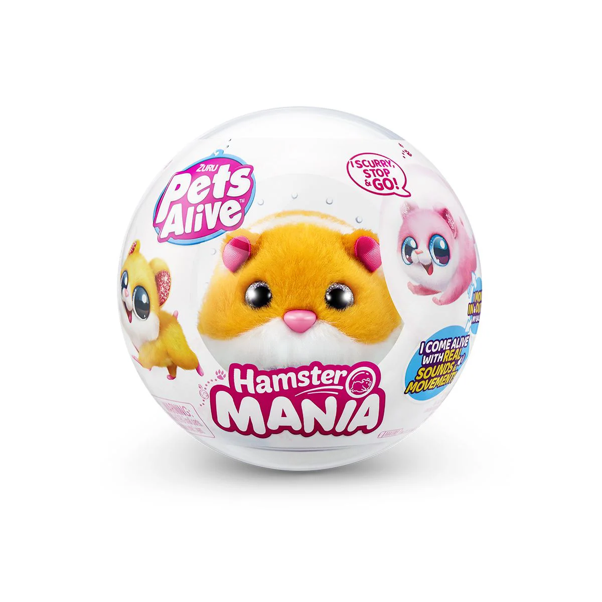 Jucarie de plus Zuru Hamster Interactiv Pets Alive S1