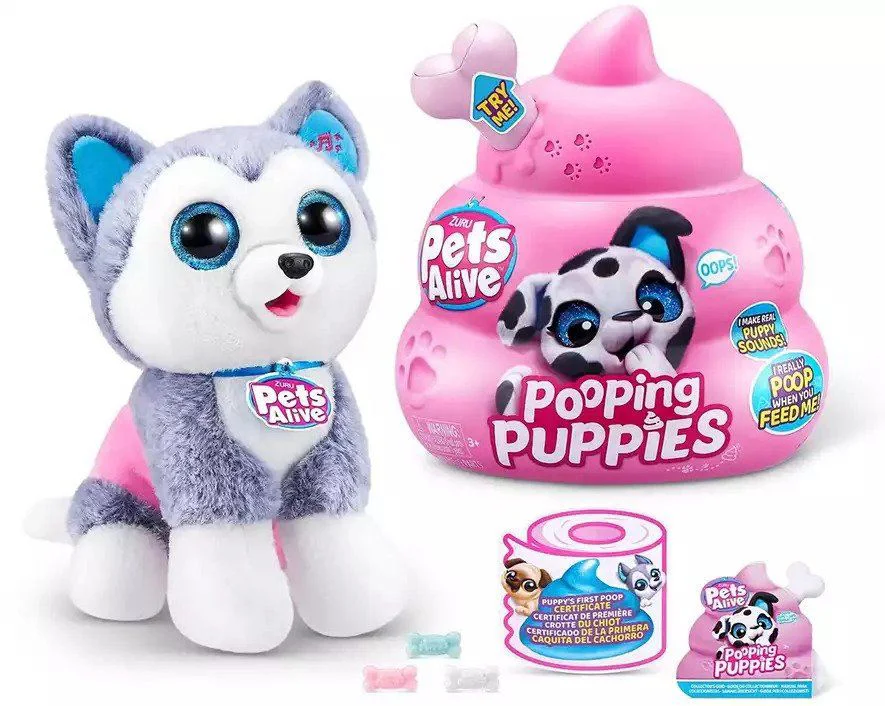 Jucarie de plus surpriza Zuru Pets Alive Catelus Interactiv S1