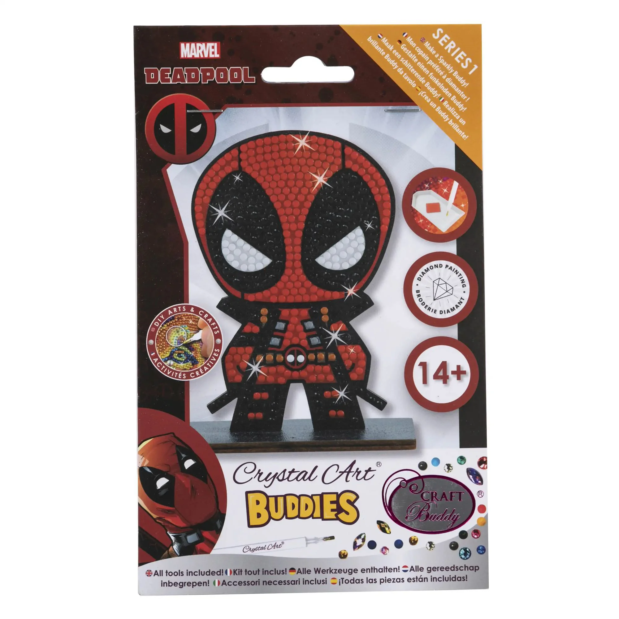 Set de creatie cu diamante Deadpool Craft Buddy, Crystal Art