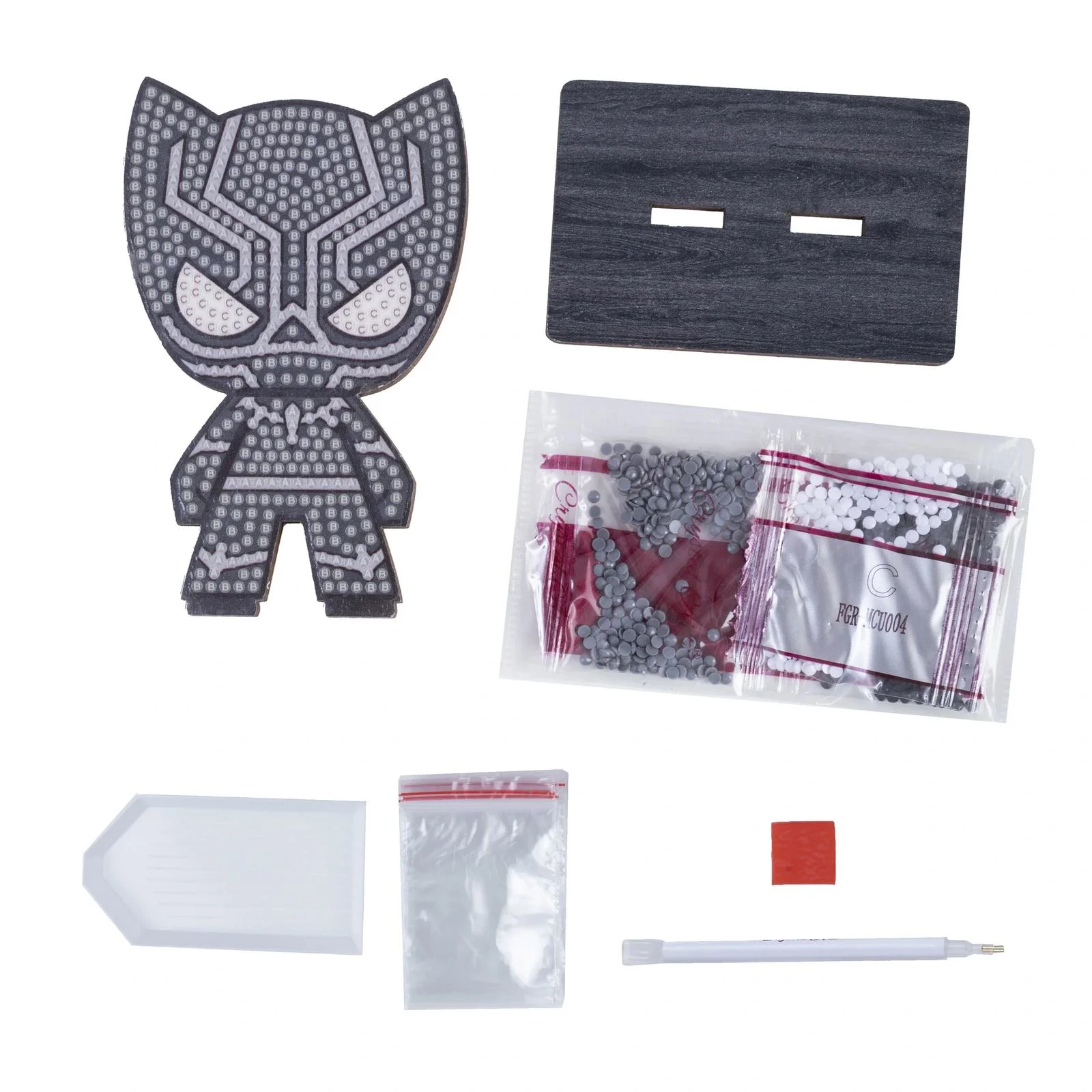 Set de creatie cu diamante Black Panther Craft Buddy, Crystal Art