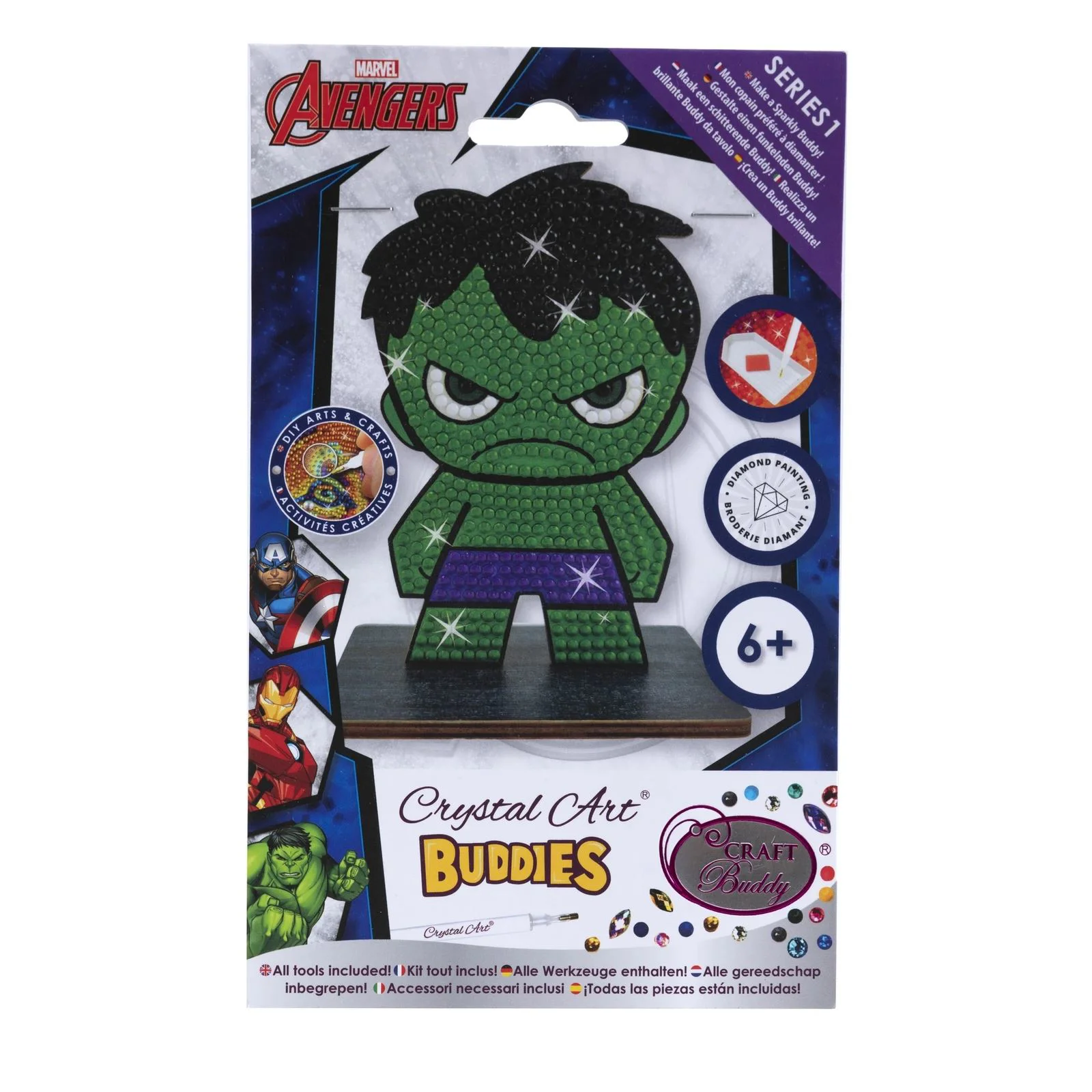 Набор для творчества Hulk Craft Buddy, Crystal Art