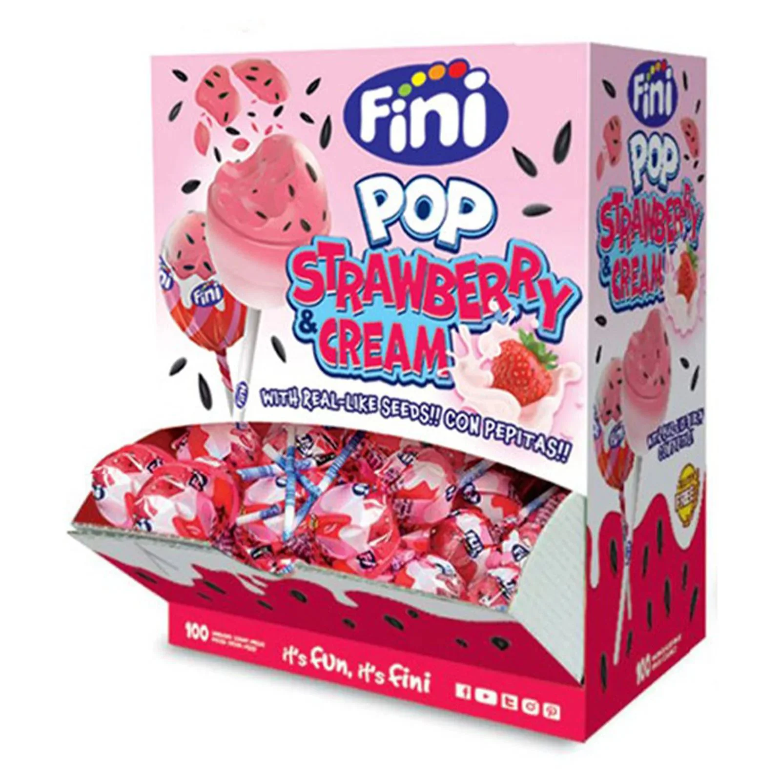 Acadea Finipop Strawberry & Cream foto
