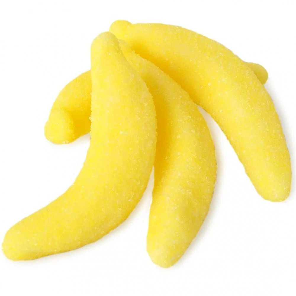 Bomboane gumate Fini Foam Bananas, 90 g foto