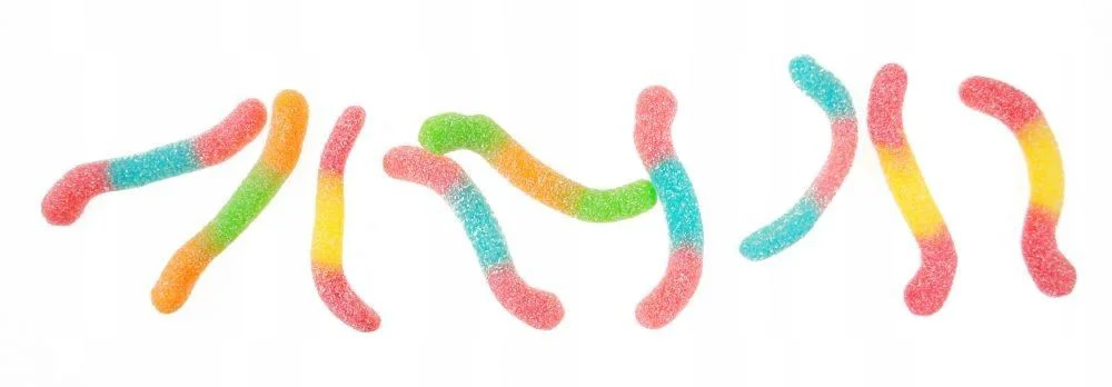 Жевательные конфеты Trolli Glowworms, 100 г