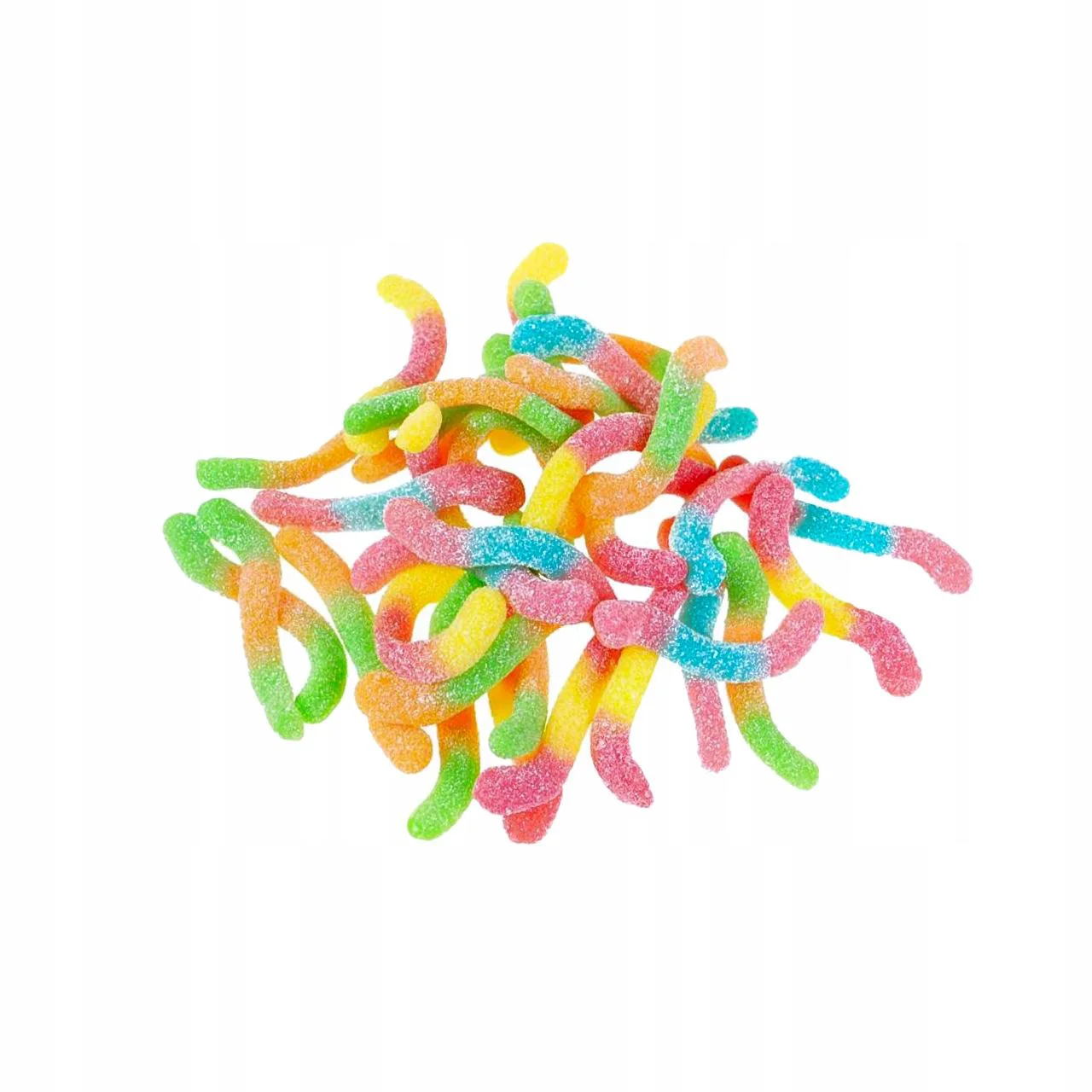 Bomboane gumate Trolli Glowworms, 100 g