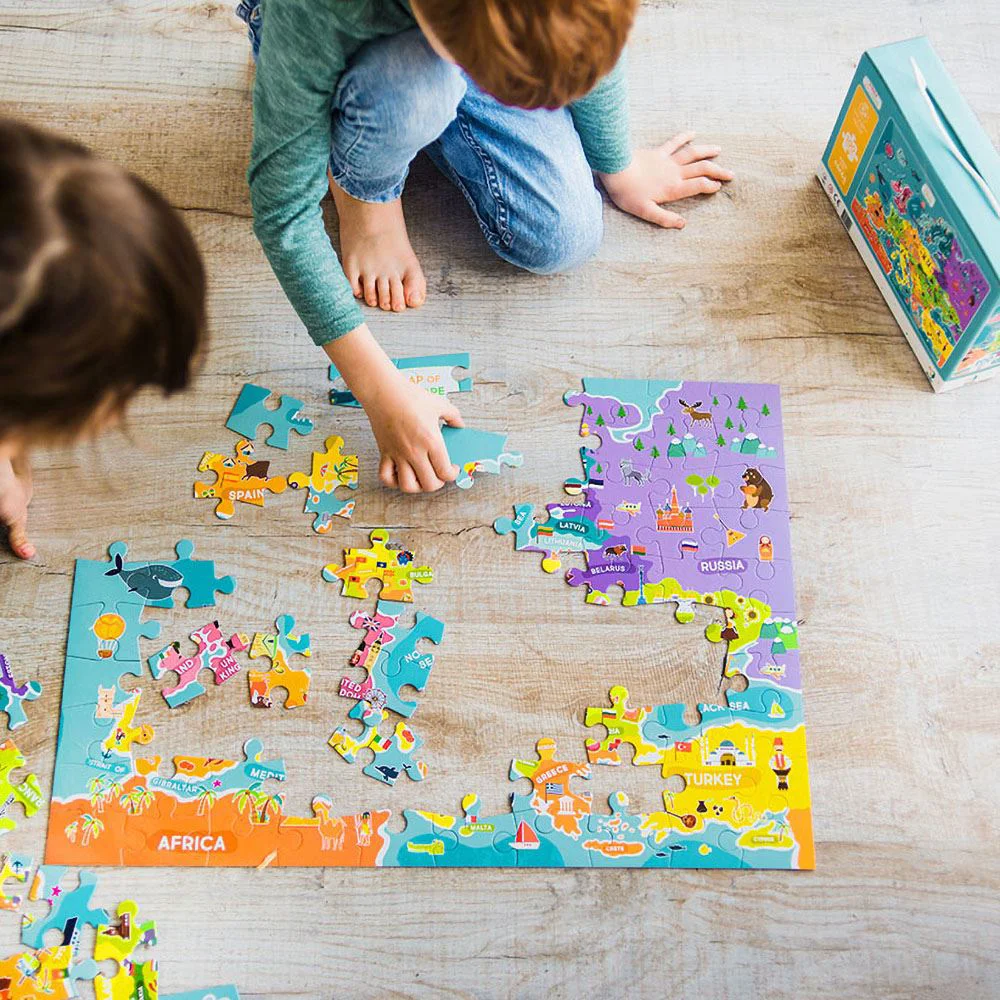 Puzzle Dodo Harta Lumii (eng.) 100 el.
