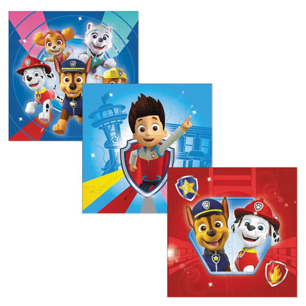 Puzzle 3 in 1 Paw Patrol, Echipa este pregatita pentru aventura!