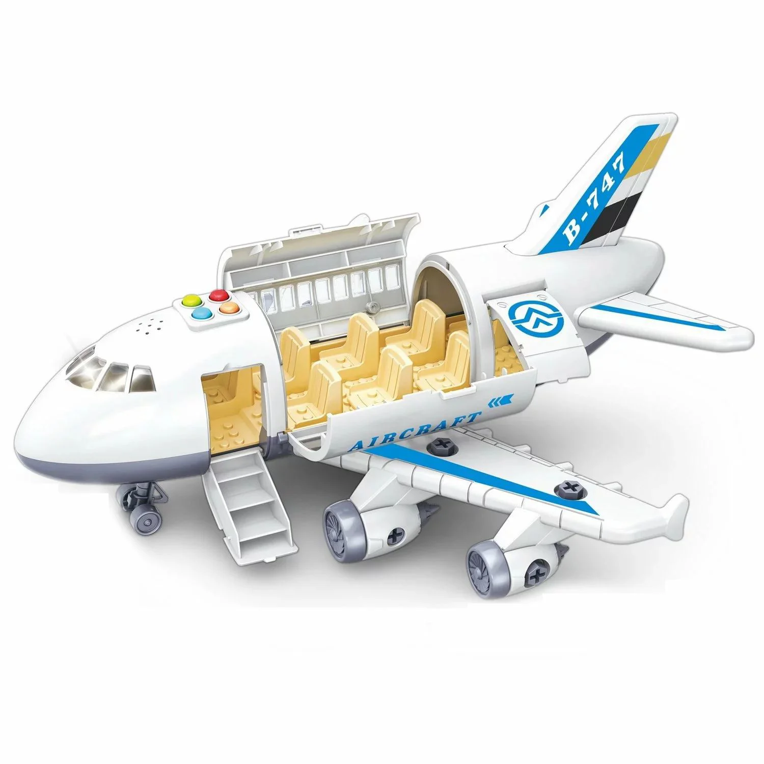 Avion - constructor Funky Toys cu sunet si lumina foto