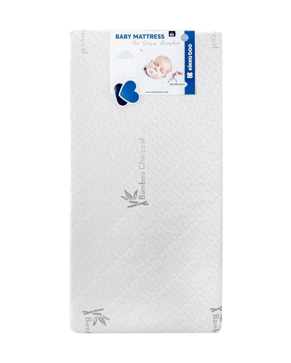 Saltea pentru patut KikkaBoo Air Sense Bamboo, 120x60x14 cm foto