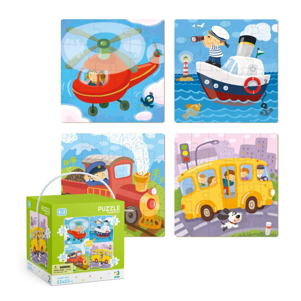 Puzzle 4 in 1 Dodo Transport