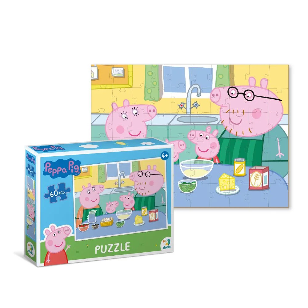 Puzzle Dodo Peppa Pig. Gatim Impreuna, 60 piese