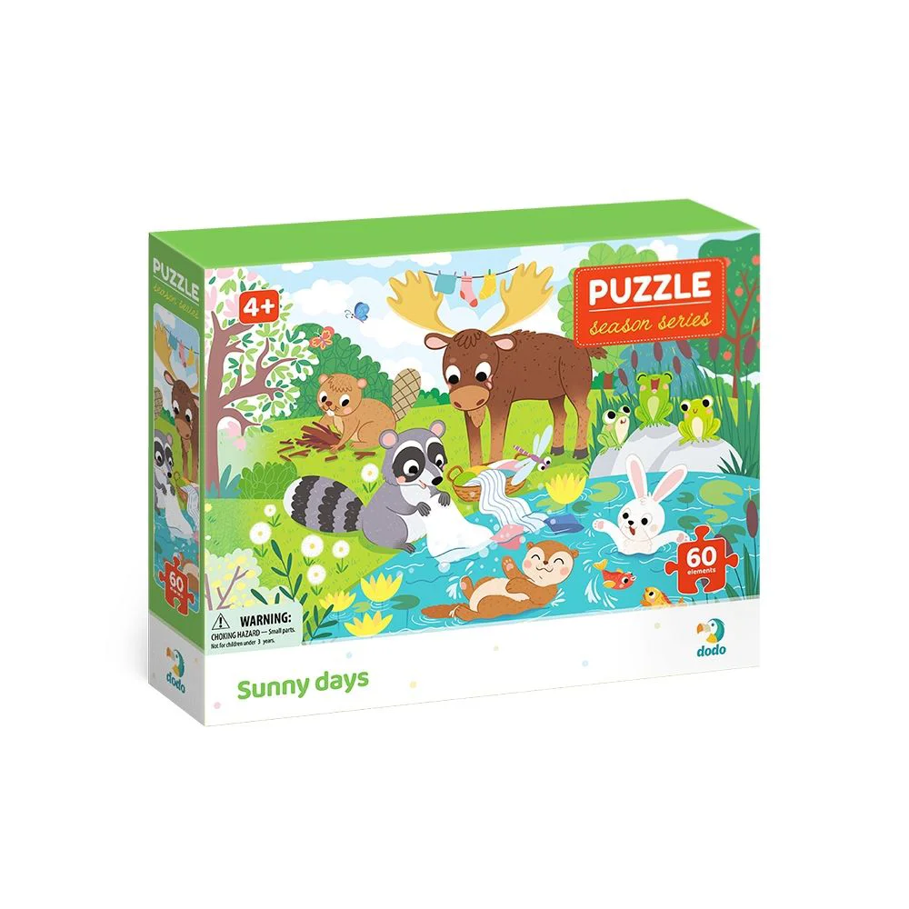 Puzzle Dodo Vara. Zilele insorite, 60 piese