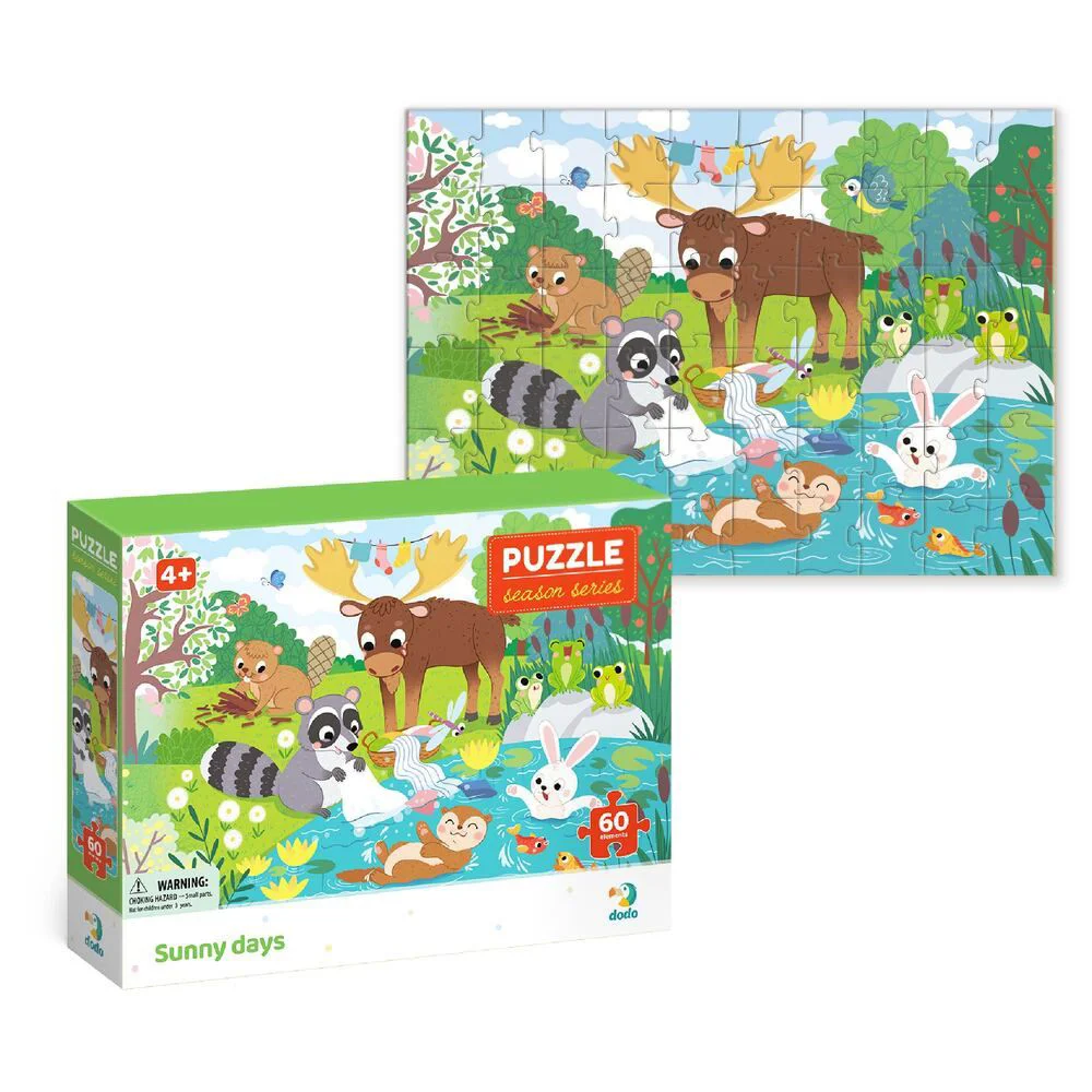 Puzzle Dodo Vara. Zilele insorite, 60 piese