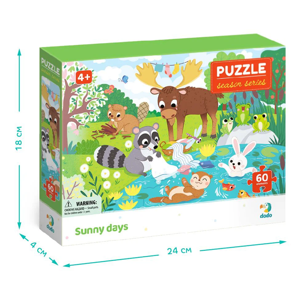 Puzzle Dodo Vara. Zilele insorite, 60 piese