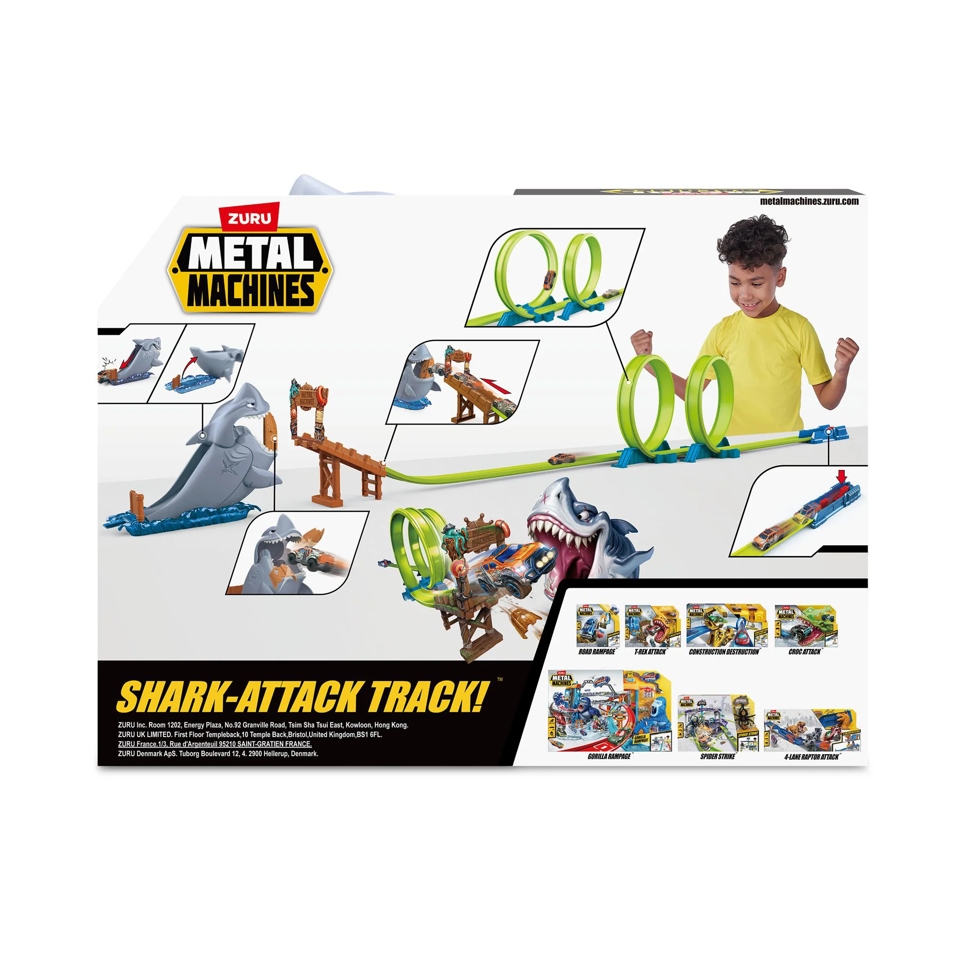 Набор треков Shark Attack с машиной Metal Machines