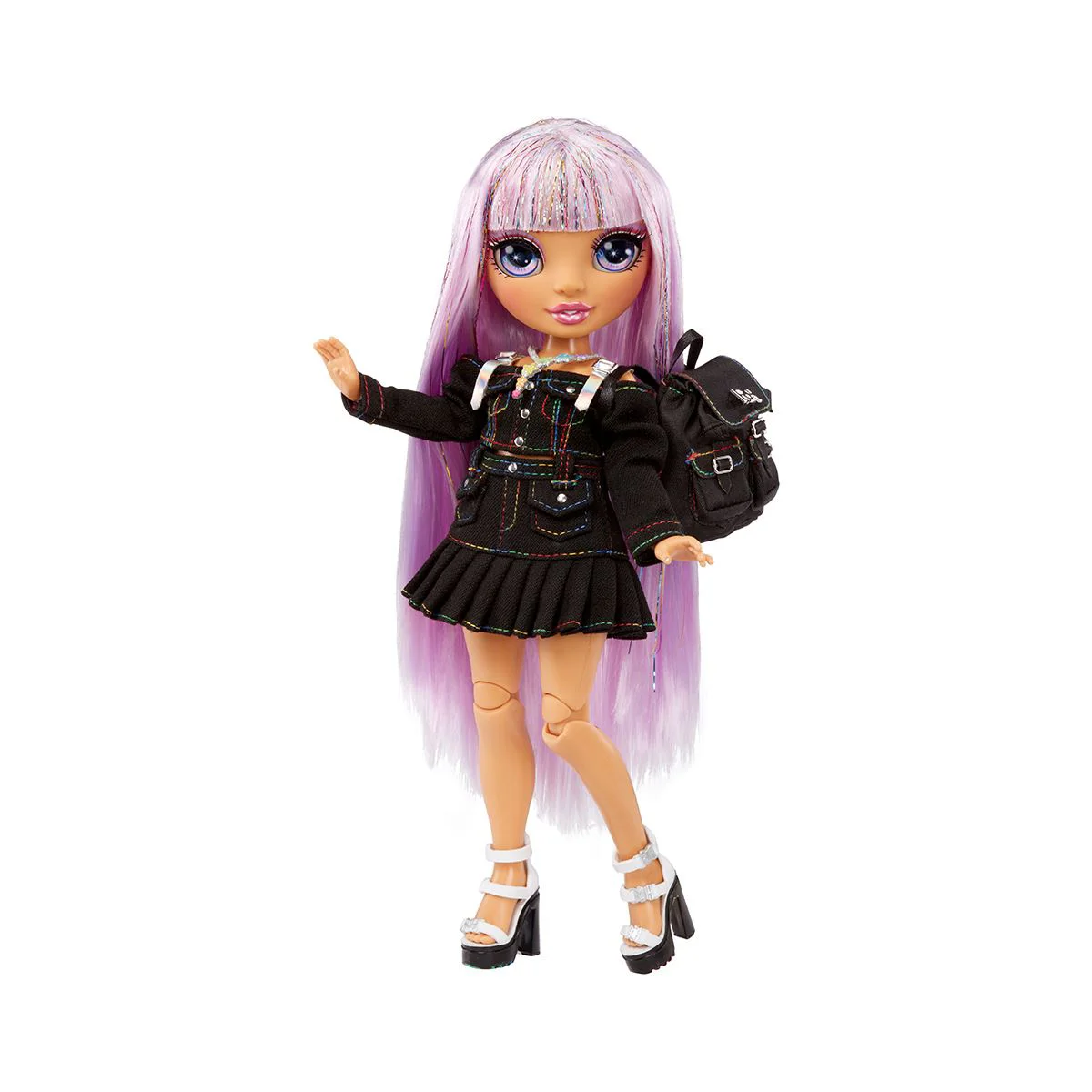 Papusa Avery Styles Rainbow High seria Junior, 23 cm