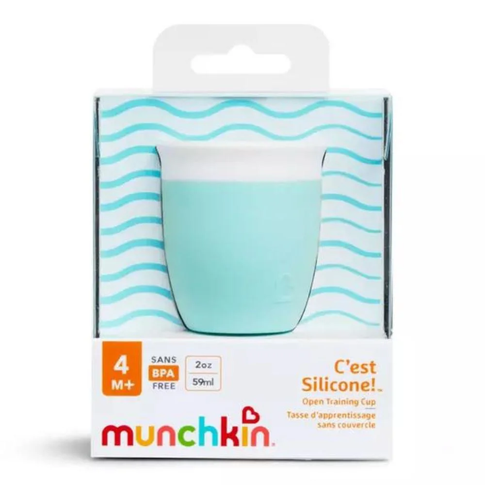 Cana din silicon Munchkin Mini Open Cup Mint, 60 ml