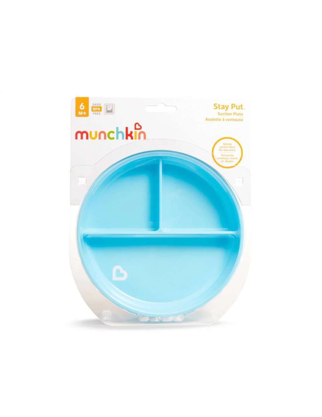Farfurie divizata Munchkin cu ventuza