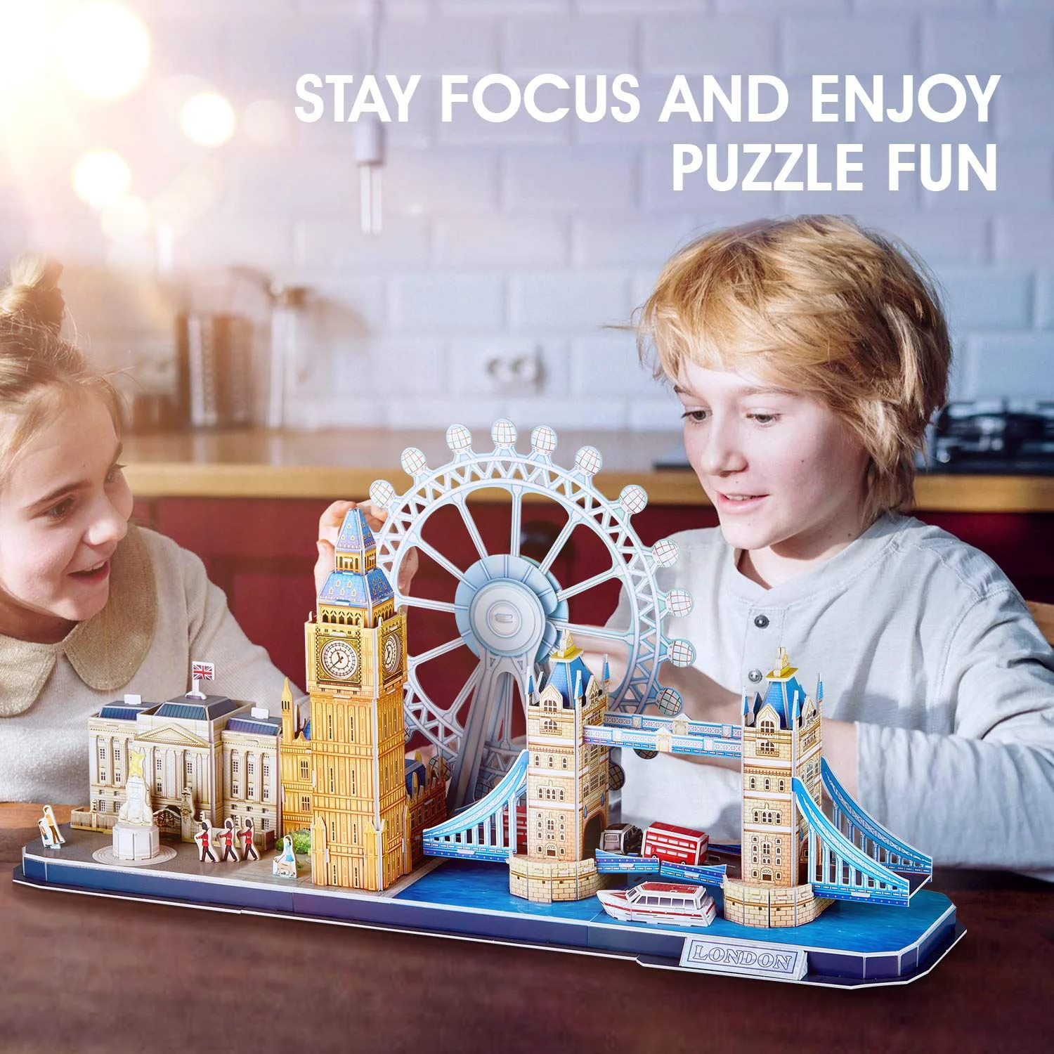 Puzzle 3D CubicFun London Led foto