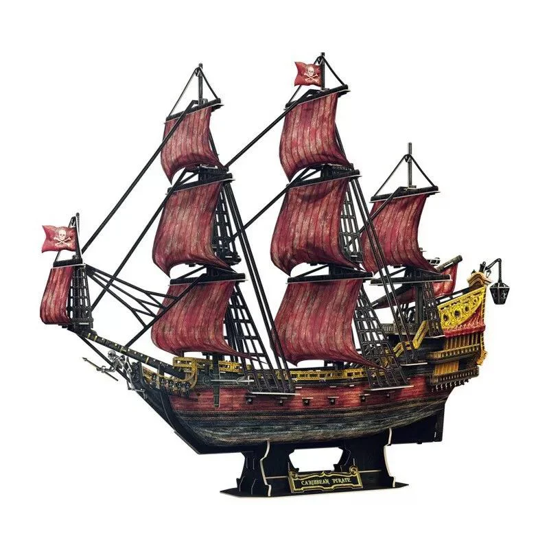 Puzzle 3D CubicFun Queen Anne's Revenge Anniversary Red Edition