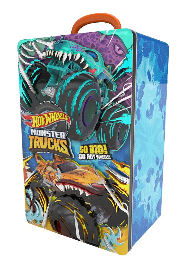 Container Hot Wheels pentru 6 masinute Monster Trucks foto