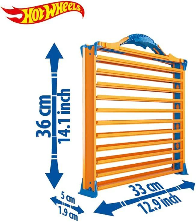 Garaj portabil Hot Wheels pentru depozitarea masinilor foto