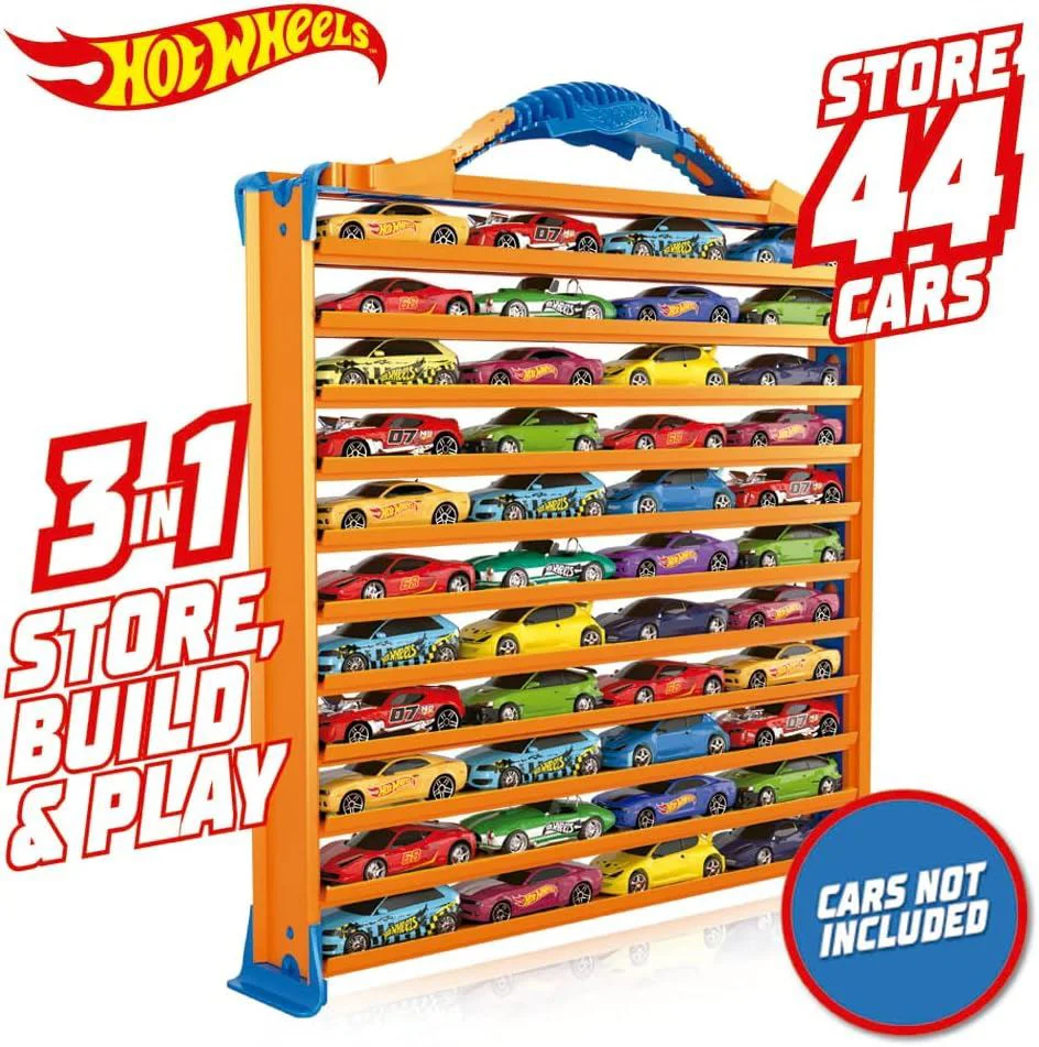Garaj portabil Hot Wheels pentru depozitarea masinilor foto