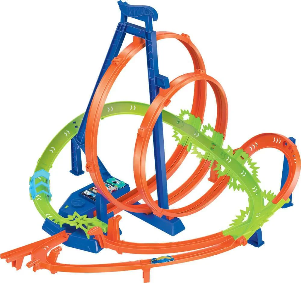 Set de joaca Hot Wheels Circuitul urias cu ciocniri grozave foto