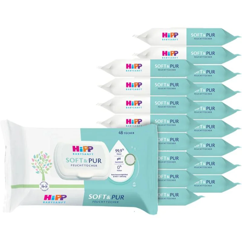 Servetele umede HiPP Babysanft Soft&Pur, 48 buc. foto