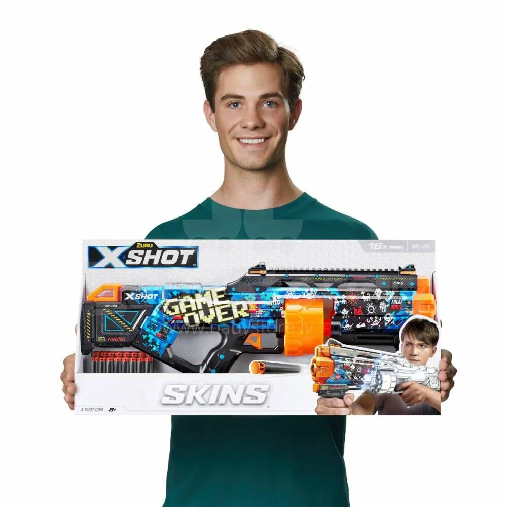 Бластер Zuru X-shot Skins Last Stand, 16 патронами