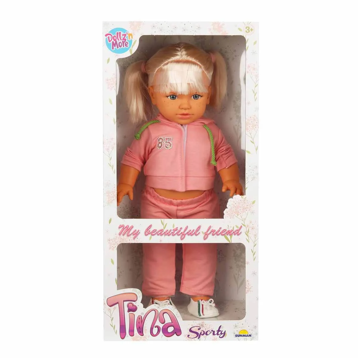 Кукла Dollz n More Тина в спортивной одежде, 45 см