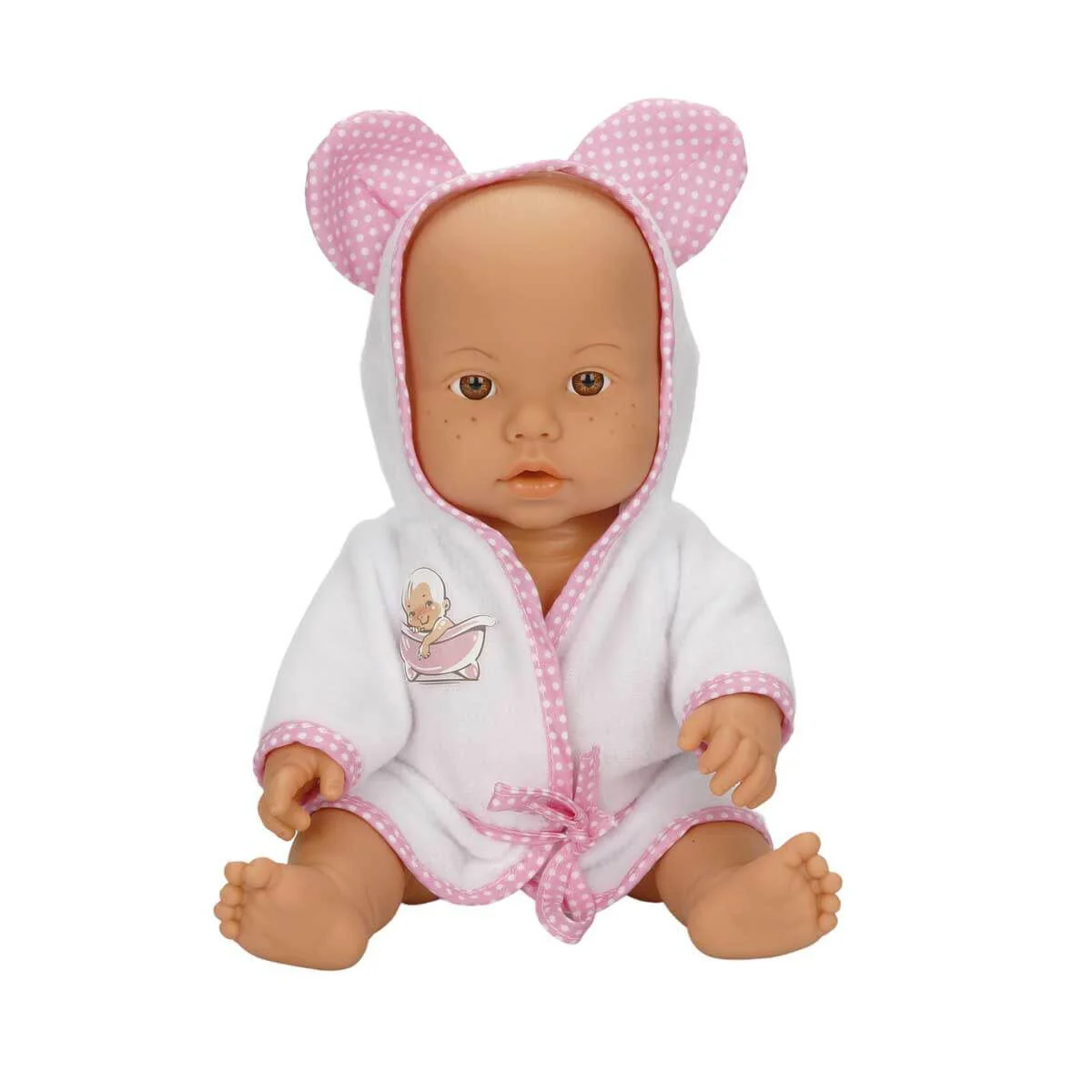 Papusa bebelus Dollz n More Bebelou Bath Time, 35 cm