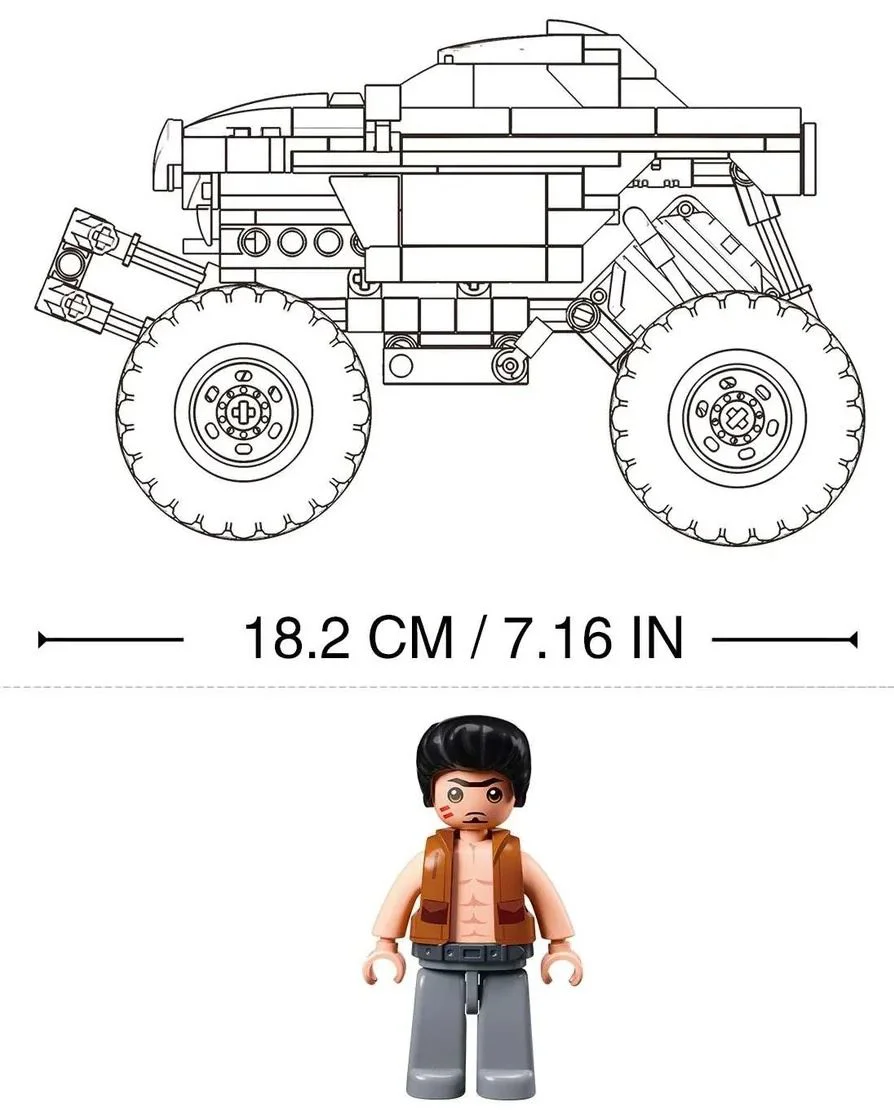 Конструктор Sluban Monster Truck с инерцией, 264 эл. foto