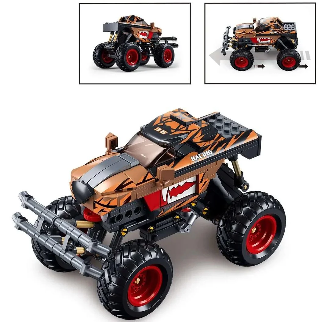 Constructor Sluban Monster Truck cu inertie, 264 el.