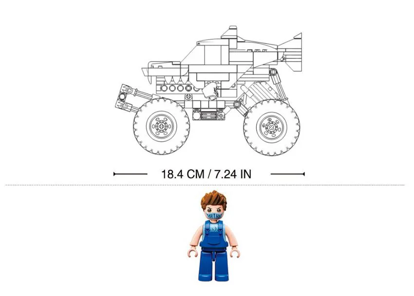 Constructor Sluban Monster Truck cu inertie, 273 el. foto