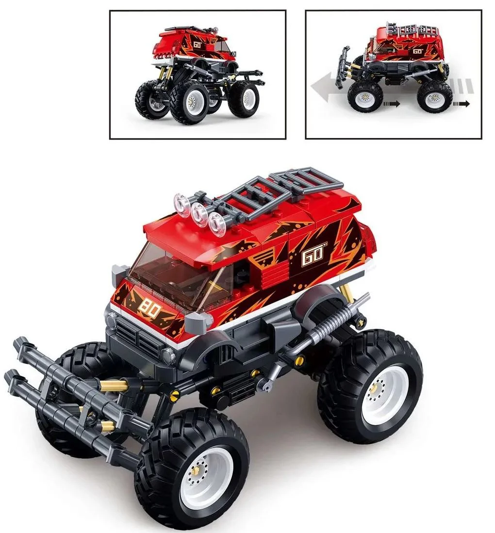 Конструктор Sluban Monster Truck с инерцией, 261 эл.