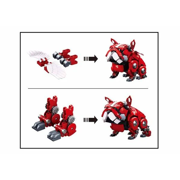 Set de constructie Sluban Bulldog mecanic, 890 el. foto