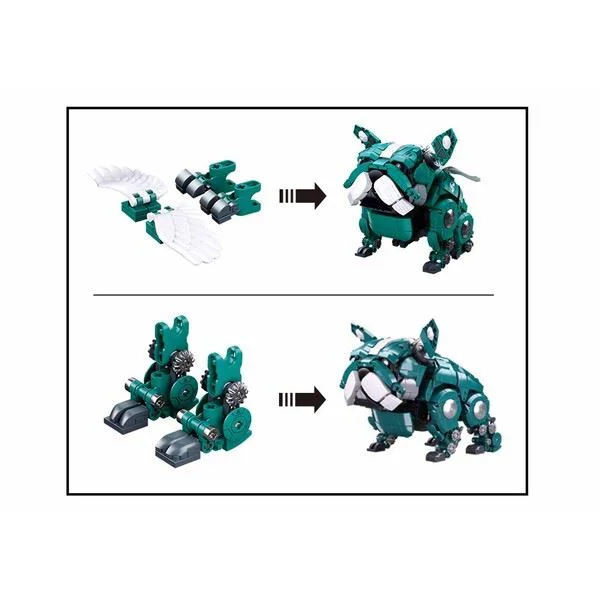 Constructor Sluban Bulldog mecanic Verde, 890 el. foto