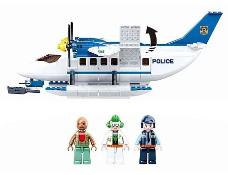 Конструктор Sluban Полиция Manhunt by air, 380 эл. foto