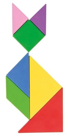 Joc educativ de masa Pilsan Tangram foto