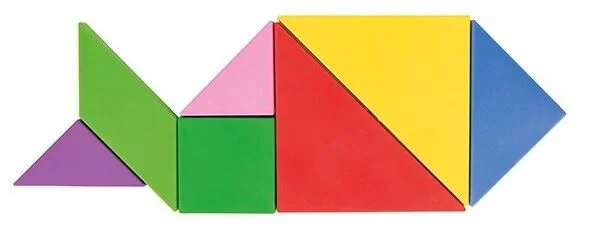 Joc educativ de masa Pilsan Tangram foto