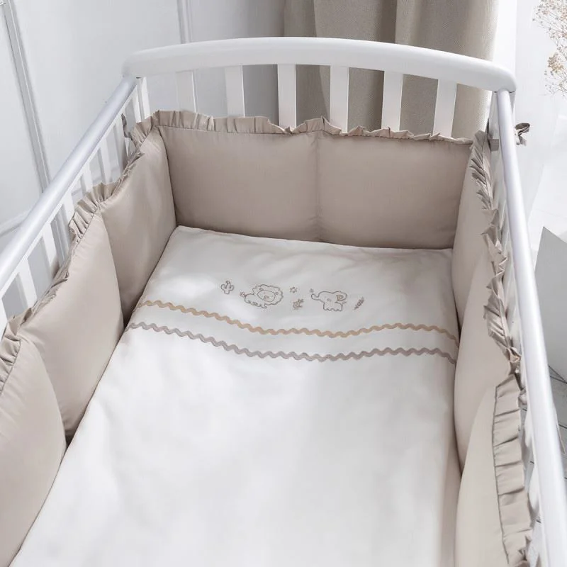 Lenjerie de pat pentru copii Perina Toys Sateen Collection Bej foto